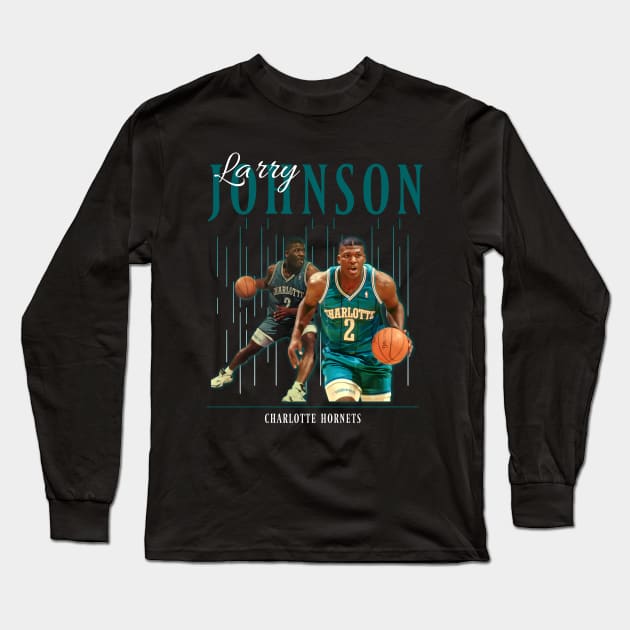 Larry johnson Long Sleeve T-Shirt by Aloenalone